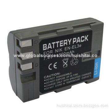 Camera Battery for Nikon with 7.4V Voltage and 1,400mA Capacity